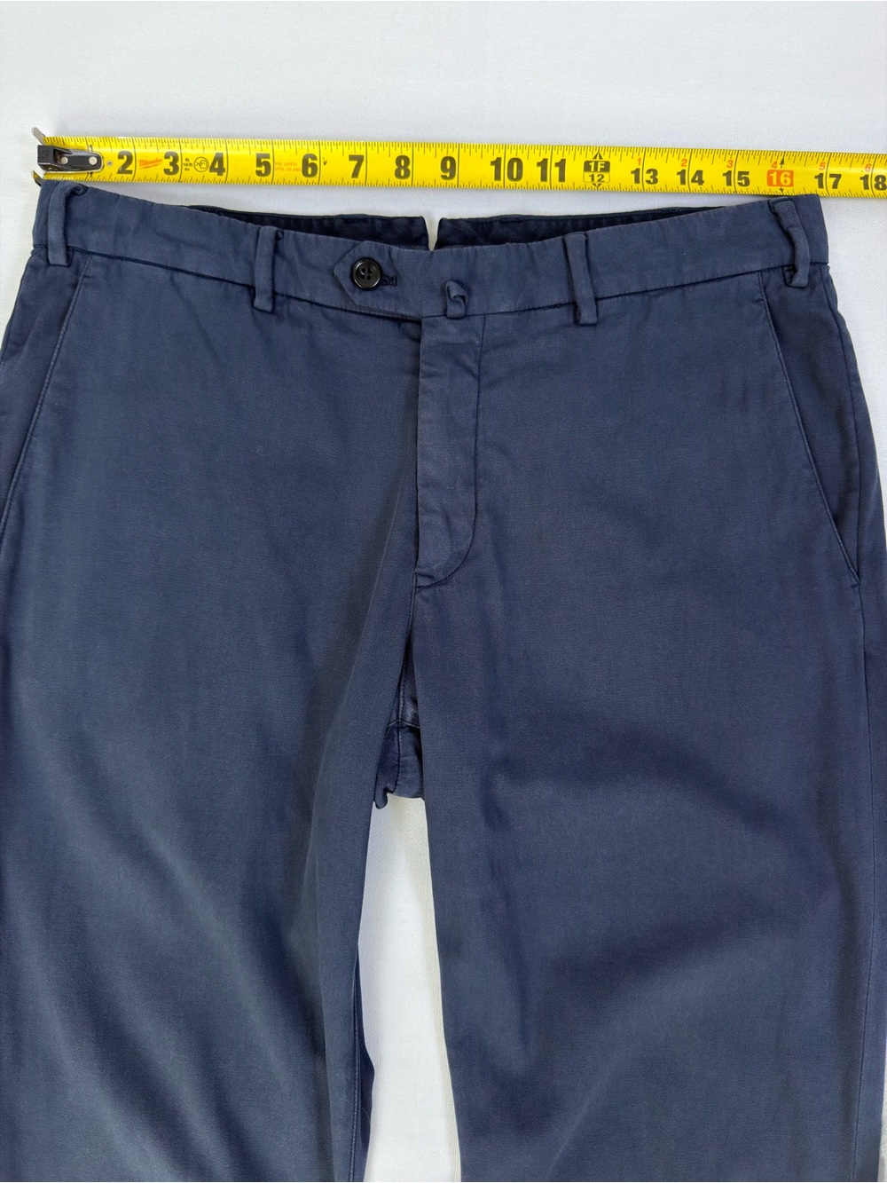 Loro Piana Men’s Navy Stretch Cotton Pants Size 48 32x30 Made in Italy - Picture 7 of 13